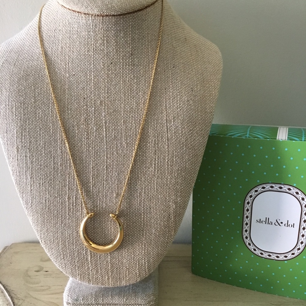 Stella & Dot Double Horn Pendant